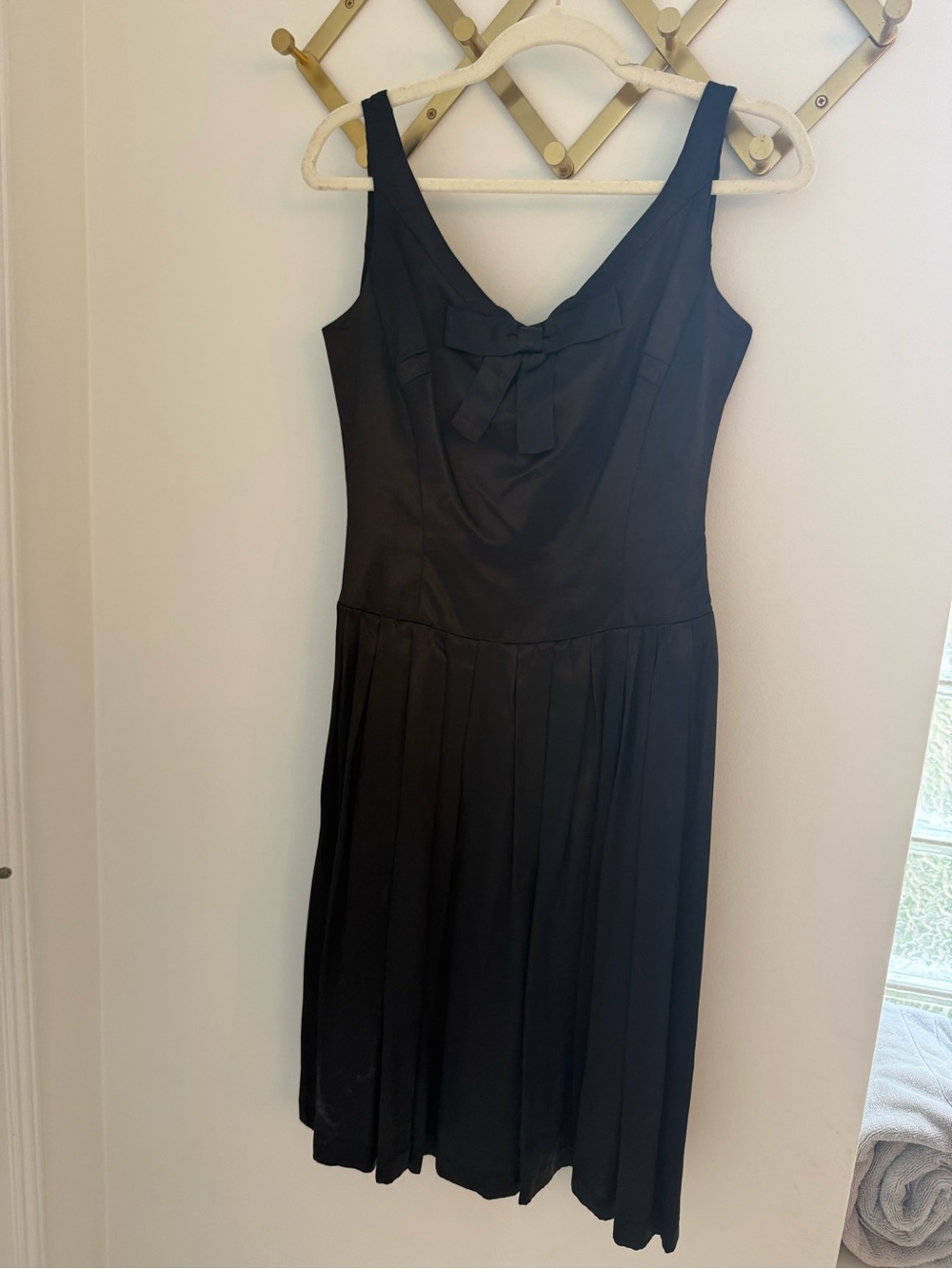 Y2K style To the Max Black Faux Satin Dress